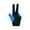 Blue, variant on sunsanly 1Pc 3-Finger Billiards Glove Anti-slip Sweat-absorbing Breathable Men Women Left Hand Snooker Cue Sport Glove Billiards Accessories