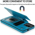 thumbnail image 6 of Design for Samsung Galaxy A51 5G Wallet Case,PU Leather Phone Case with Screen Protector Card Holder,Stand Shockproof Flip Protective Cover for A515g 51 51A Women Men Girls 6.5 inch Blue, 6 of 14