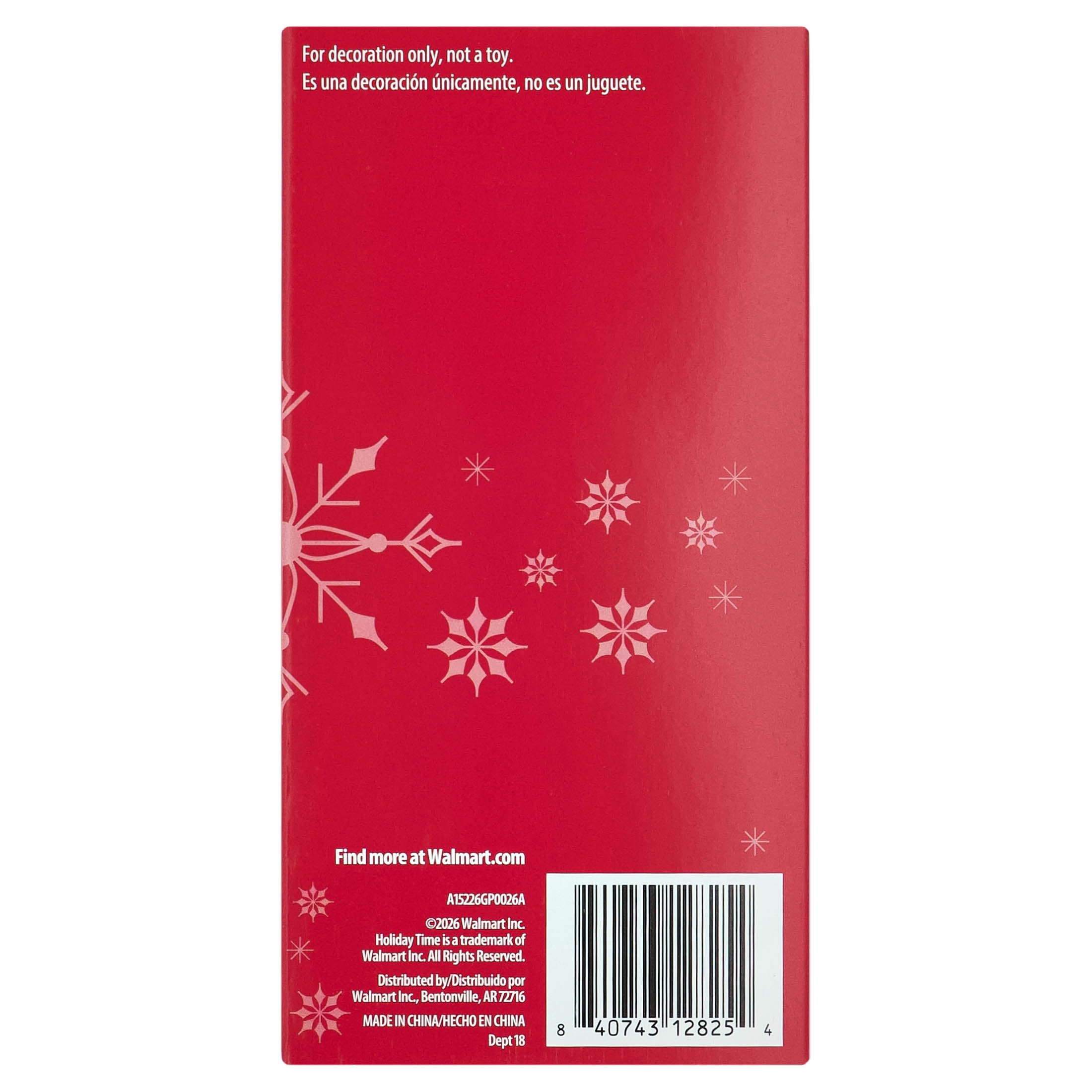 Plastic Bead Mini Christmas Garland, Red and Silver, 6', by Holiday Time