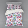 thumbnail image 2 of Ambesonne Colorful Bedding Set 3 Pcs, Retro Spring Grunge, Twin, Multicolor, 2 of 3
