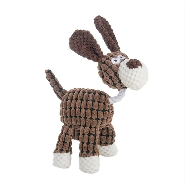 Juguetes para Mascotas, Juguetes para Masticar en Forma Burro, Juguetes Peluche para Perros para la Dentición, Accesorios para Perros Entrenamiento para Mascotas,B