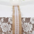 thumbnail image 1 of 6 Types  Jute Burlap Ribbon With White Lace For Rustic Style Wedding Decoration, 1 of 5