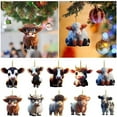 thumbnail image 3 of Exquisite Cartoon Cow Car Pendant Fine Texture Cute Christmas Tree Ornament Home, 3 of 4
