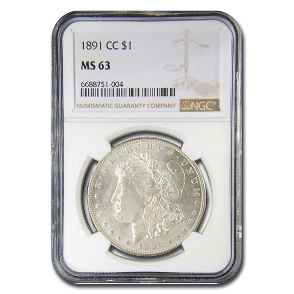 1891-CC Morgan Dollar MS-63 NGC