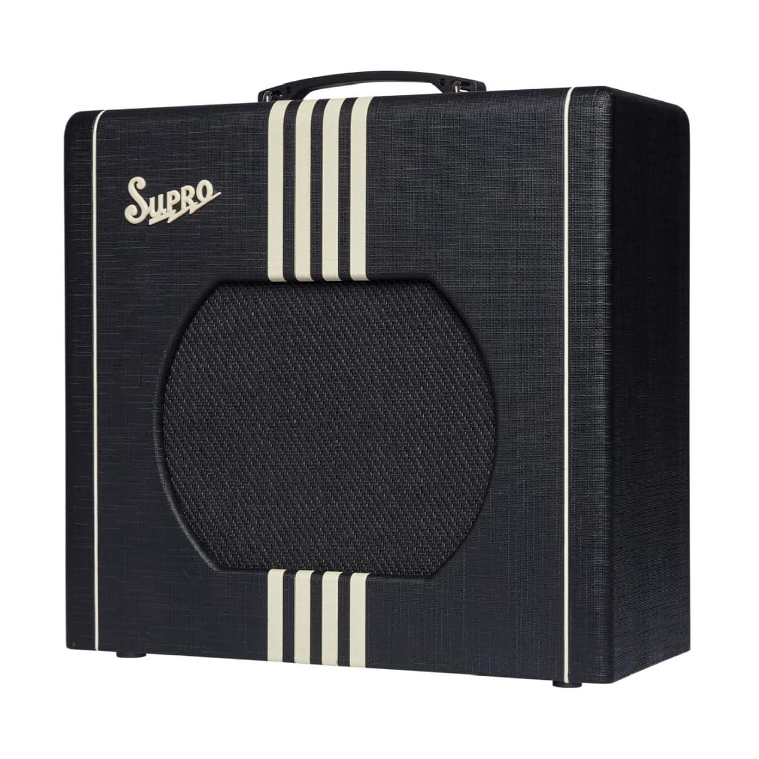 Supro 1822 Delta King 12 15W 1x12 Tube Guitar Amp Black and Cream
