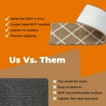 thumbnail image 3 of MBIGM Carpet Stair Treads Non-Slip for Indoor Steps, Soft Plush Polyester Stair Runners, Light Gray / White, 15 Pack, 3 of 8