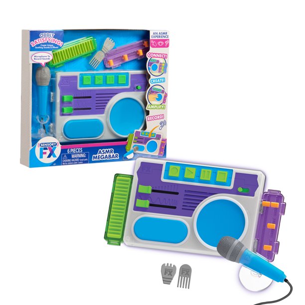 Sensory FX ASMR Mega Bar, Fidget Toys for Kids, Create and Record