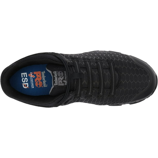 Timberland PRO Men's Powertrain Sport Slip On Alloy Toe SD+ Industrial &  Construction Shoe, Black Ripstop Nylon, 12 M US