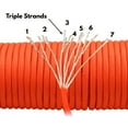 thumbnail image 2 of 550lbs Strength Survival Paracord Rope Camping Hiking Orange - 100ft, 2 of 5