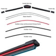 thumbnail image 4 of Universal Car Windshield Wiper Blades | Frameless Bracketless Soft Rubber Double Layer Design | All-Season Water Repellent Automotive Wipers (2-Pack), 4 of 8