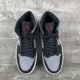 thumbnail image 5 of N I-K-E A i r-Jor-dan 1 Mid Men Size 8 Shadow Red Black Particle Grey 554724-096, 5 of 6