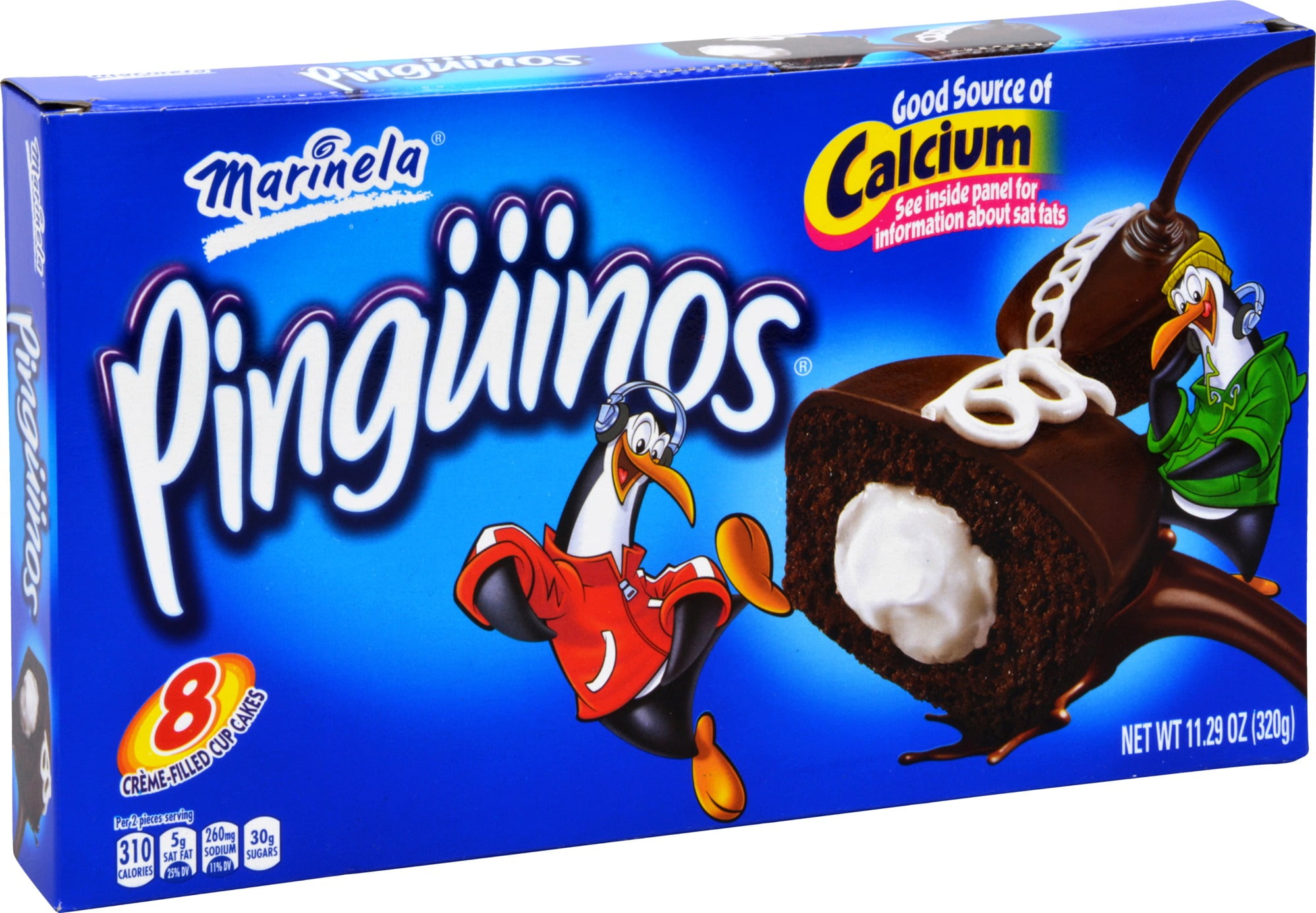 Marinela Pinguinos Cream Filled Chocolate CupCakes, 8 count, 11.2 oz