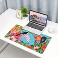 thumbnail image 6 of Kdxio Tropical Jungle Flamingo Print Large Gaming Mouse Pad,Non-Slip Base,Water Resist Keyboard Pad for Gamer,Office & Home,29.5 x 15.8 in, 6 of 9