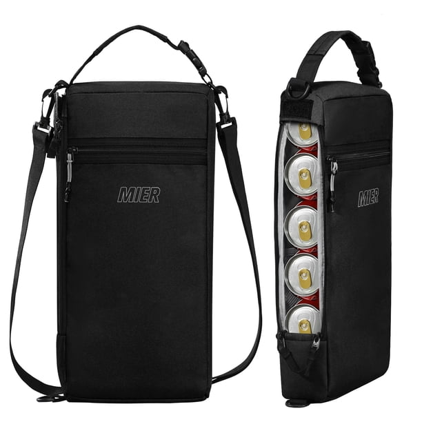 Nevera Ice Chest MIER Golf, 19 x 8 x 41 cm, color negro, 9 latas