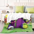 thumbnail image 4 of Throw Blanket for Dibo Bed Couch Flannel Blanket for Kids Boys Girls Gifts Soft Warm Home Decor 40x50 Inch, 4 of 7