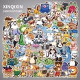 thumbnail image 1 of 100 pegatinas de animales lindos para niños, pegatinas de botellas de agua vinilo impermeable Hy, 1 of 5