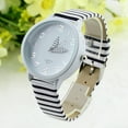 thumbnail image 4 of Black-And-White Stripe Fashion Casual Dress Watch Easy to Read Numbers Wrist Watch-236, 4 of 7