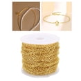 thumbnail image 3 of jifeng Chain Extender Extension Chains for Necklace Jewelry Making , Gold 0.6mm, 9m, 3 of 9