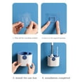 thumbnail image 5 of Cleaning Brush Clearance! One Piece Toilet Brush and Holder Set Toilet Brush and Holder Set Bathroom Cleaner Brush Non Slip Handle Toilet Bowl Brush Silicone Toilet Brush with Ventilated Holder, 5 of 9