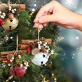 thumbnail image 1 of Paquete de 6 campanas navideñas de metal con forma de piña, adornos colgantes para árbol, habitación, puerta, pared, decoración de 4,72 pulgadas JASKFLY, 1 of 9