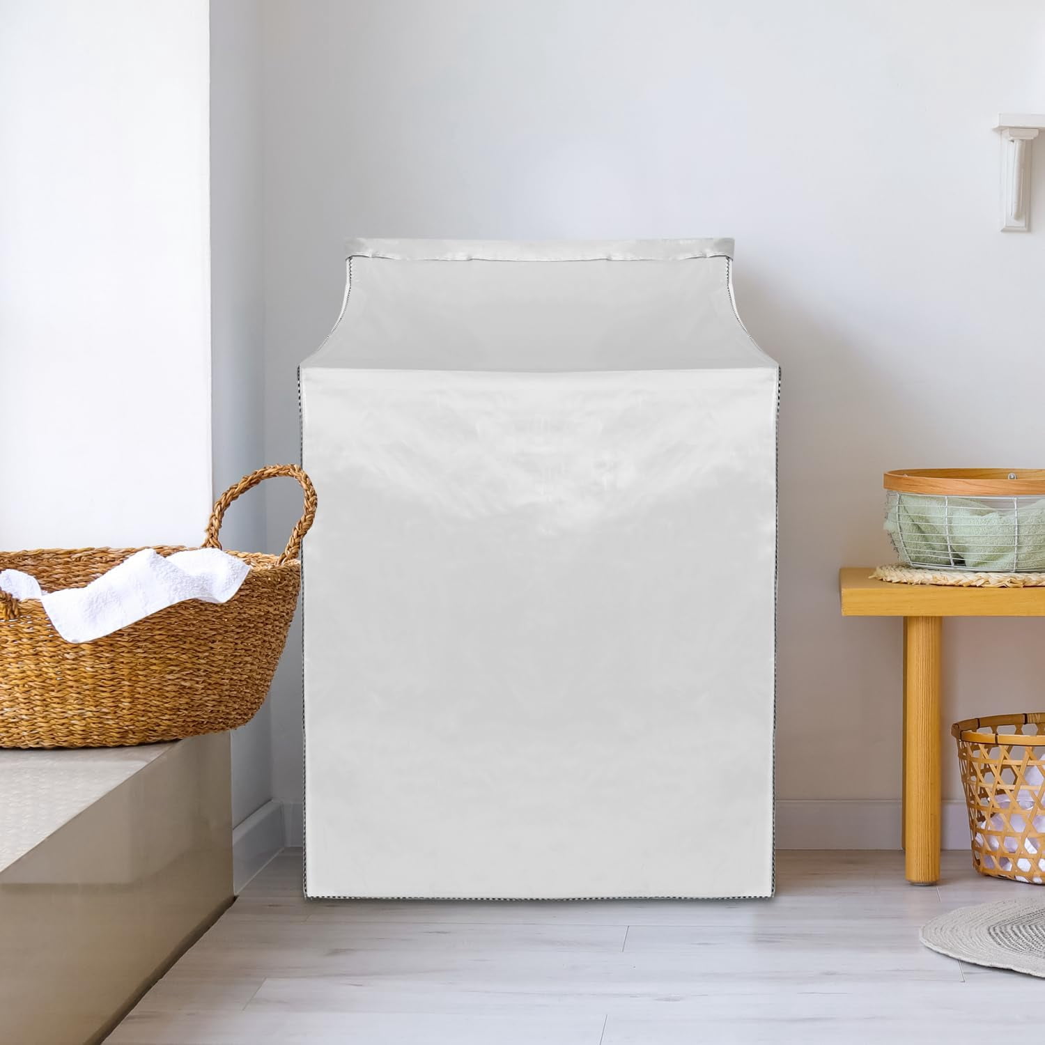 Washer and Dryer Covers, 2 Pack Heavy Duty Waterproof Washing Machine Cover for Most Top Load or Front Load Machine, Dustproof, All Weather Protection, 29" W x 28" D x 43" H