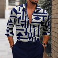 thumbnail image 1 of Camisa de traje para hombre, para exteriores, suave, cómoda, de calidad, tela, novedad de 2024, camisa con solapa relámpago, camisetas deportivas, 1 of 6