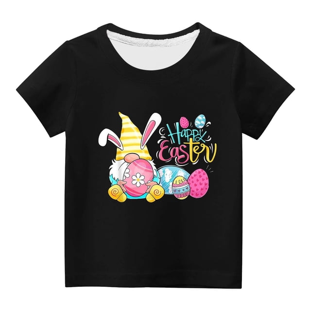 Lolmot Tout-Petits Enfants Garçons Filles Mode Mignon Col Rond Imprimé Manches Courtes Haut