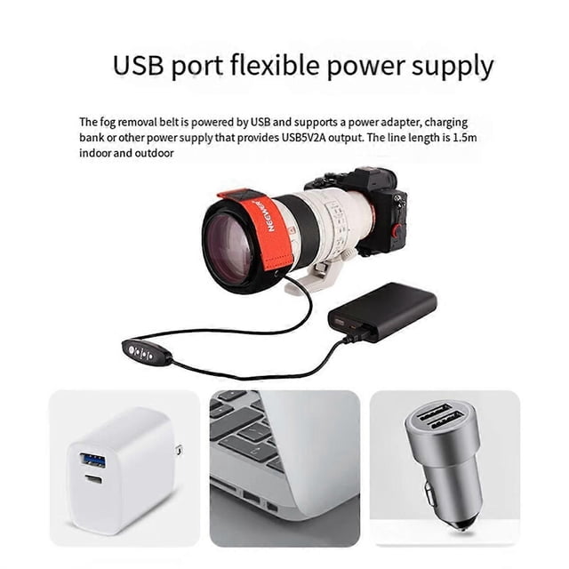 Camera Lens Defogging Tape Defogging Heating Tape Warm Belt Cold Anti-Fogging Multi-Function Heating Tape,400mm