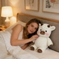 thumbnail image 4 of 17" Highland Cow Plush Toy - Ultra Soft Stuffed Animal Cute Scottish Cow Plushie for Nursery Decor & Kids Gift, 4 of 6