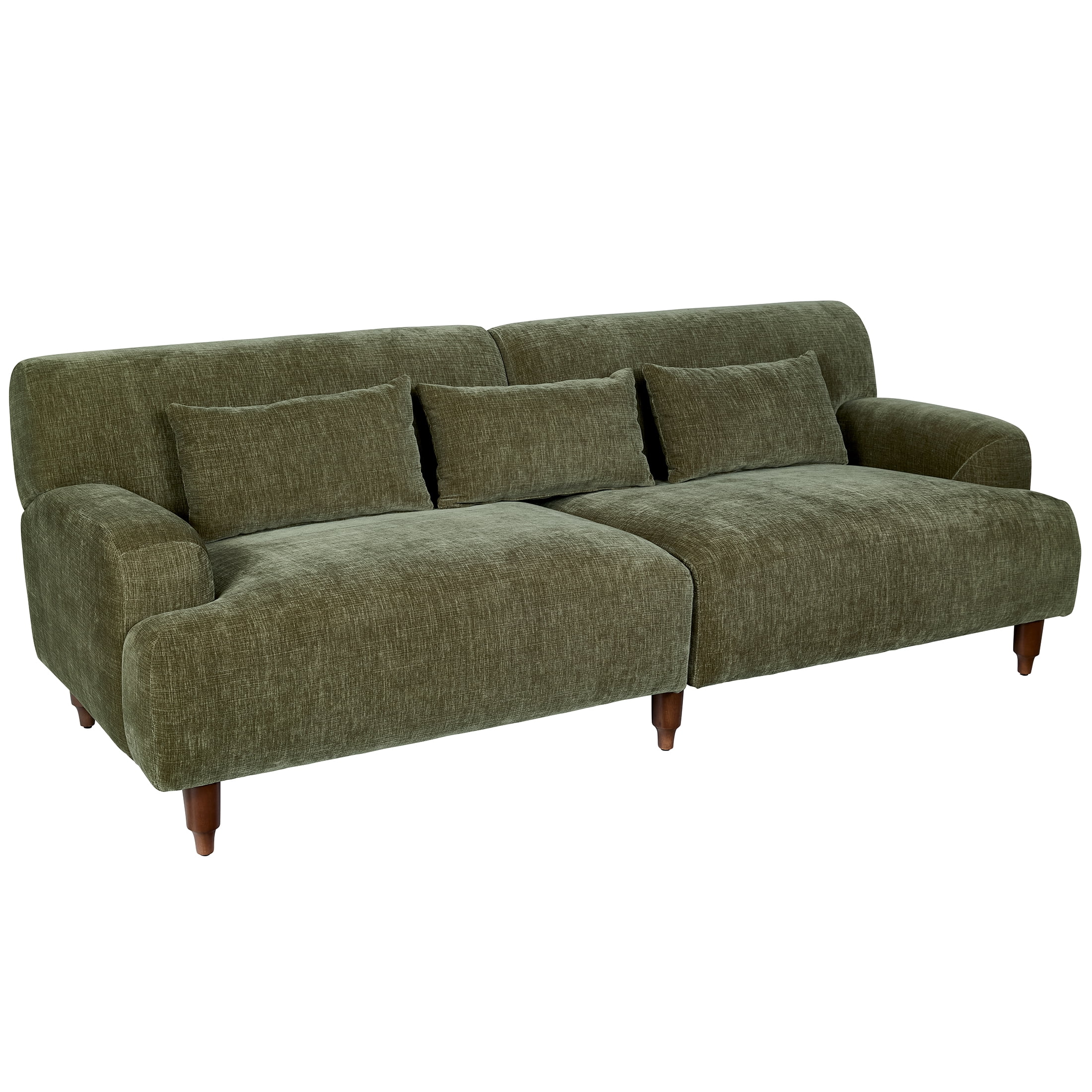 Better Homes & Gardens Ambrose Sofa, Forest Green velvet