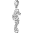 thumbnail image 5 of 14K White Gold 3-D Seahorse Charm (30 X 11.1) Made In United States k2983w, 5 of 5