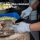 thumbnail image 5 of 2 pares de guantes anticorte de nivel 5, material de calidad alimentaria, guante de trabajo de cocina, descascarado de ostras, fileteado de pescado, corte de carne, tallado, gris, L ER, 5 of 5