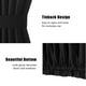 thumbnail image 5 of Cortinas de 2 paneles para puerta con bolsillo para barra, cortinas con ojales de privacidad Tomshoo  Negro, 5 of 7