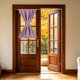 thumbnail image 1 of 1 PC Cortina para puerta francesa, 30" x 40" Cortinas térmicas aislantes de energía ahorradora de poliéster con bolsillo de varilla para tratamientos de ventanas de cocina y puerta de entrada, Rosa, 1 of 6