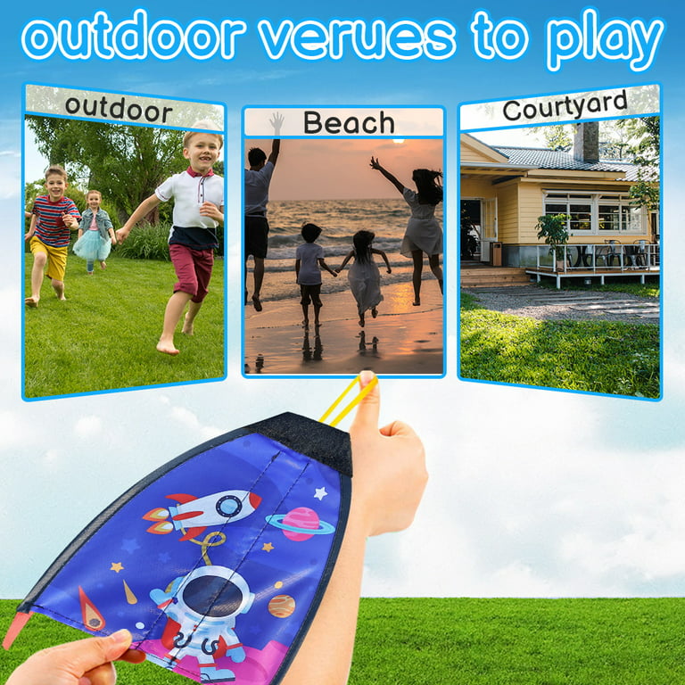 Kids Kite Launcher Toy 3Pcs Kite Launcher with 3 Kites Outdoor