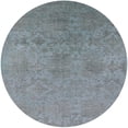 thumbnail image 1 of Ahgly Company Machine Washable Indoor Round Industrial Modern Columbia Blue Area Rugs, 6' Round, 1 of 7