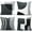 Sblack, variant on White Throw Pillow Covers Set of 4 18x18 Inch White Modern Decorative Throw Pillows with Abstract Sofa Cushion Cover for Home D茅cor Geometric Pillow Case 45x45cm Elegant and Minimalist
