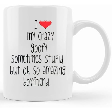 Personalized Boyfriend Coffee Cup Quotes Print Mug Morning Coffee Cup Gift For Boyfriend Ceramic Printed Mug 1st Ceramic Novelty Coffee Mug Tea Cup Gift Present For Birthday