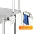thumbnail image 6 of 60" × 24" /72" × 24"Stainless Steel Table with Overshelves, Work Table with Shelf & 3 Drawers, Metal Table Prep Table for Home Kitchen Restaurant Garage Warehouse, 6 of 6