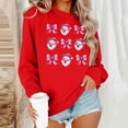 thumbnail image 2 of My Items Talove Long Sleeve Shirts for Women Funny Graphic Sweatshirt Fall Fashion Must Haves Casual Work Tops Womens Tops Trendy Dressy Christmas Shirts, 2 of 6
