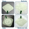 thumbnail image 6 of Floor Drain Cover under $5! Yannianjz Silicone Floor Drain Cover, Sewer Deodorant Mat for Bathroom Kitchen, Non-Slip Shower Drain Stopper, Odor Barrier Mat for Sink Tub, Easy Clean Drain Guard, 6 of 8