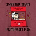 thumbnail image 3 of Peanuts - Sweeter Than Pumpkin Pie- Women's Lightweight French Terry Long Sleeve Shirt, 3 of 6