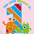 thumbnail image 2 of CafePress - Little Monster 1St Birthday Body Suit - Baby Light Bodysuit, Size Newborn - 24 Months, 2 of 4
