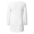 thumbnail image 4 of Harpily Women's Fashionable Long Sleeve Pullovers Loose Fuzzy Jumper Sweater White XXL, 4 of 7