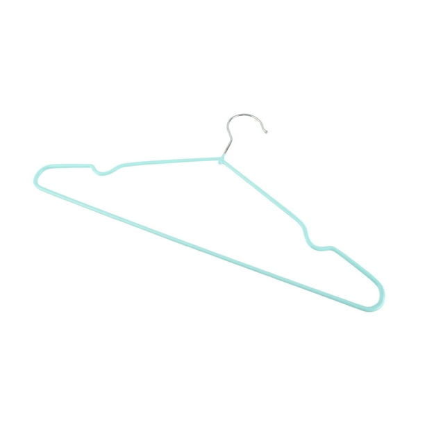 Percha antideslizante de pláshico de acero inoxidable, perchas resistentes que ahorran espacio con diseño de ranura, percha para ropa para adultos para armario