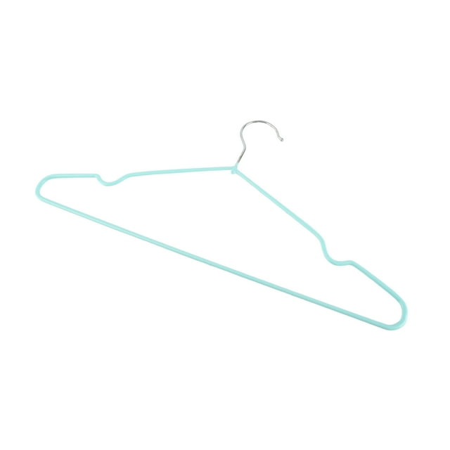 Cintre Antidérapant en Acier Inoxydable et Plastique Premium pour Adultes - Design Gain de Place, Lisse et Durable pour Organisation de Garde-Robe, Vert