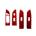 thumbnail image 2 of Real Bright Soft Car Interior Carbon Fiber Sticker Decoration4Pcs Red Carbon Fiber Interior Door Control Cover For Lexus RX330 RX350Auto Car Protection Interior Accessories, 2 of 8