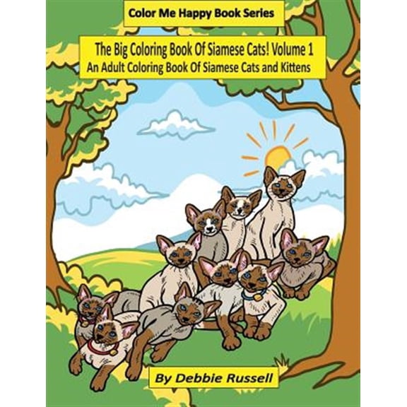 Pre-Owned Big Coloring Book of Siamese Cats!