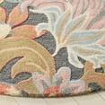 thumbnail image 3 of SAFAVIEH Bellagio Sharla Floral Area Rug, Gray/Rust, 6' x 6' Round, 3 of 10