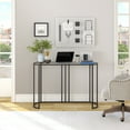 thumbnail image 4 of Evelyn&Zoe Beatrice 44" Wide Oval Writing Desk in Blackened Bronze, 4 of 7